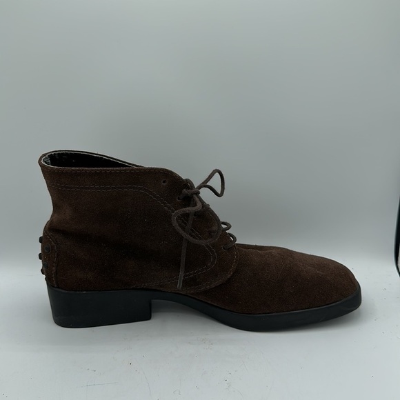 Talbots brown suede ankle booties, size 6AA - Picture 5 of 9
